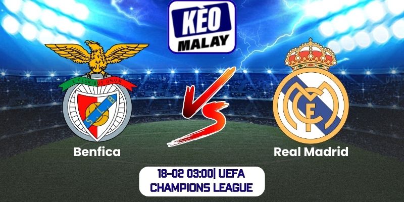 Soi kèo Benfica vs Real Madrid (18-02 03:00| UEFA Champions League)